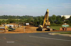 Warrenton Baptist Church Entrance Site Work