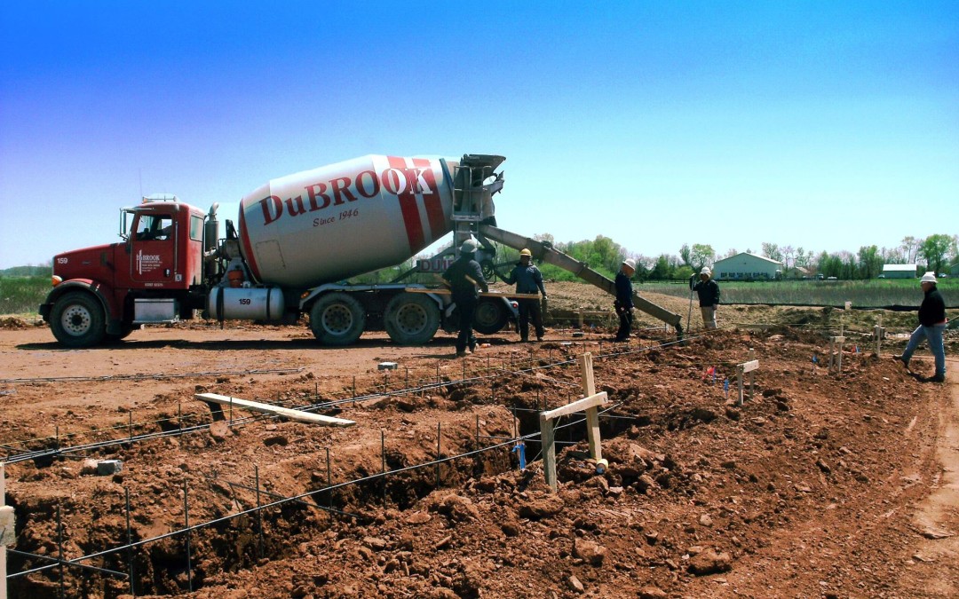 Concrete Pouring at Little Rock Tea House!