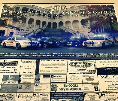 Fauquier County Sheriff’s Office Delivers 2016 Calendars!